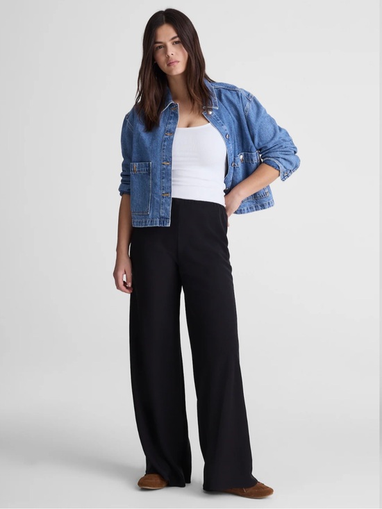 Madewell Pants - Madewell Huston wide leg pull on pants sz L